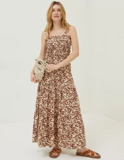 Women FatFace Shirts & Blouses|Oran Floral Smocked Cami Top