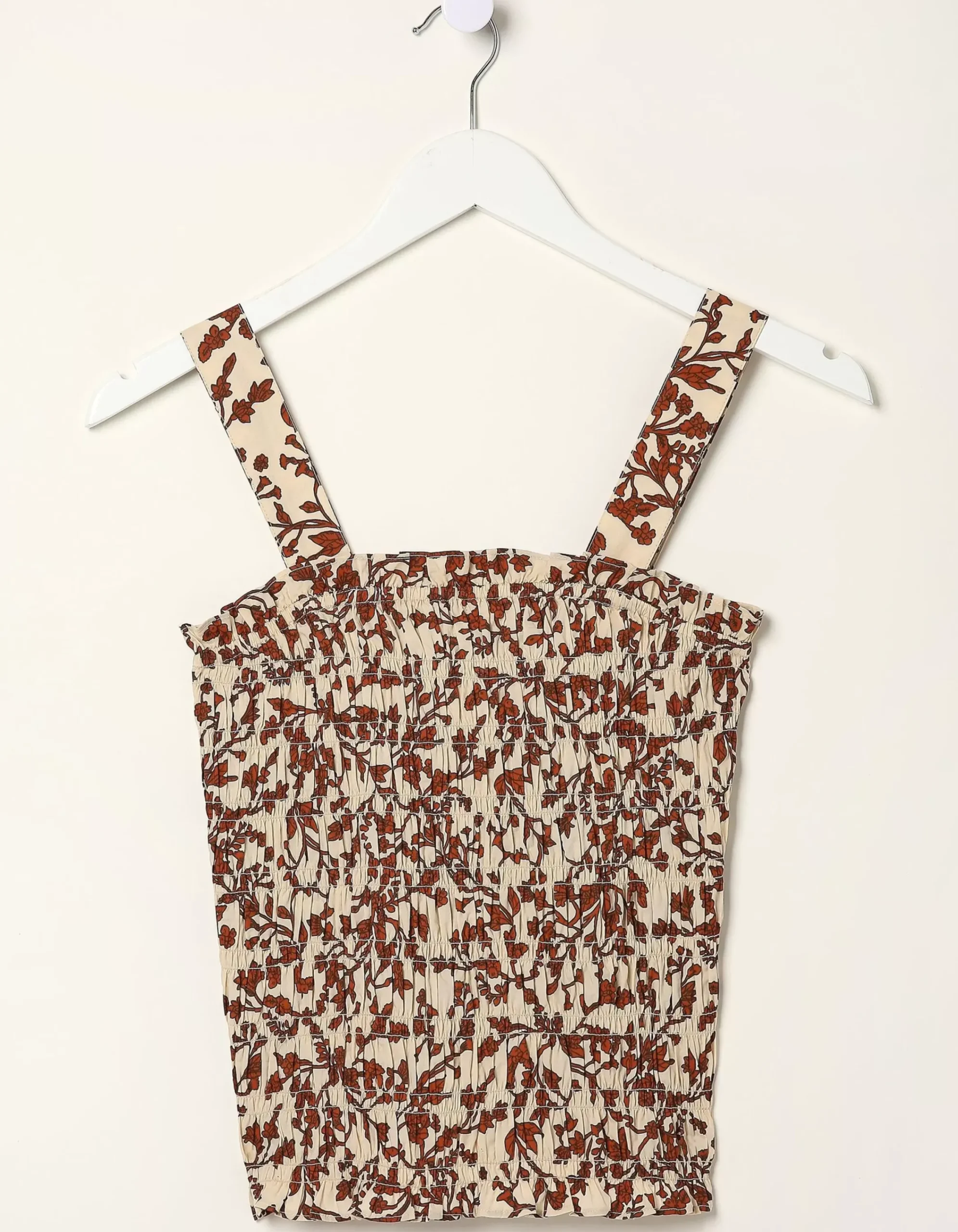 Women FatFace Shirts & Blouses|Oran Floral Smocked Cami Top