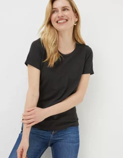Women FatFace Tops & T-Shirts|Organic Cotton Belle Tee