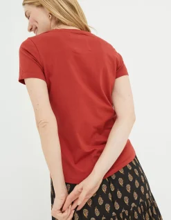 Women FatFace Tops & T-Shirts|Organic Cotton Belle Tee