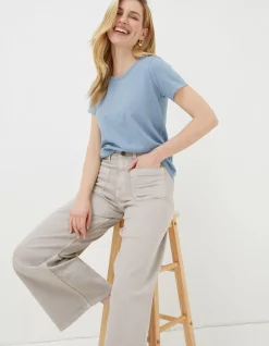 Women FatFace Tops & T-Shirts|Organic Cotton Belle Tee
