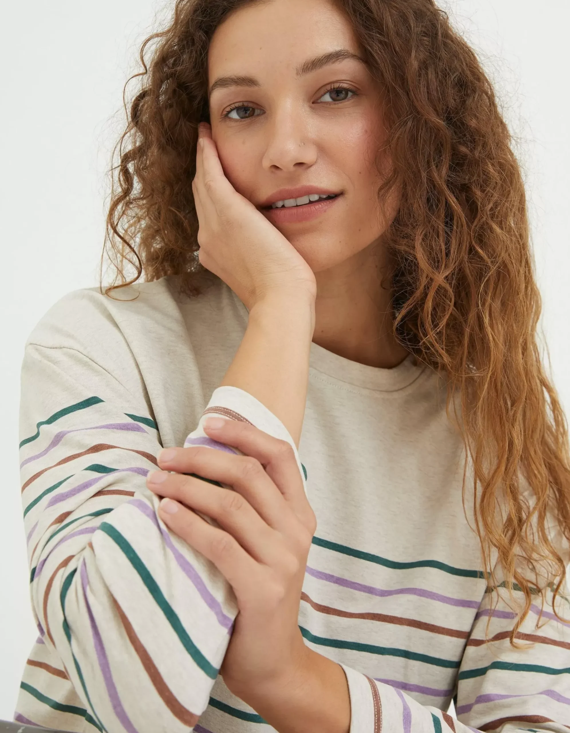Women FatFace View All|Organic Cotton Boyfriend Breton