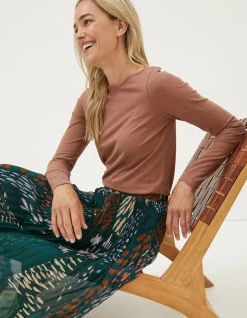 Women FatFace Tops & T-Shirts|Organic Cotton Bree T-Shirt