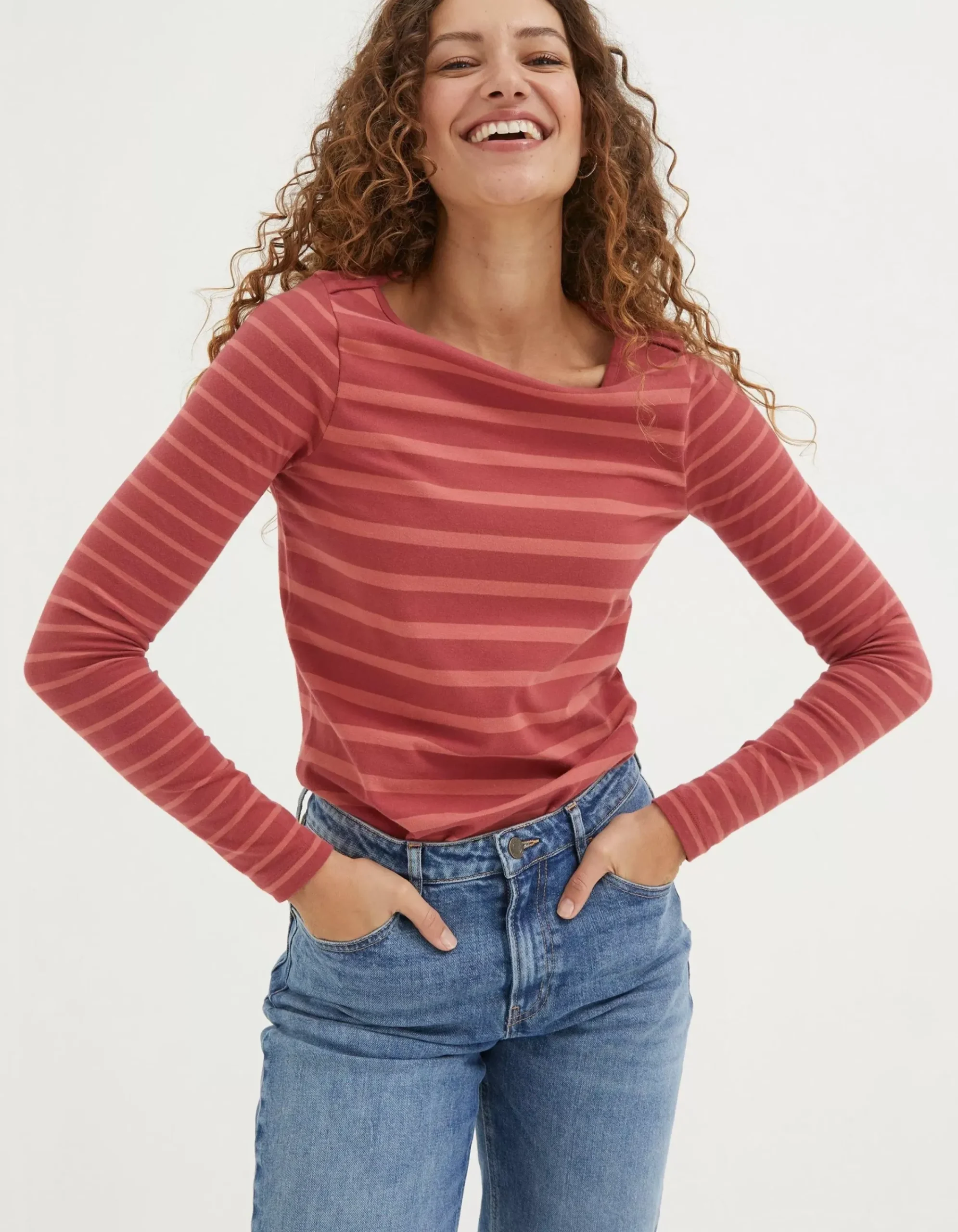 Women FatFace View All|Organic Cotton Breton T Shirt
