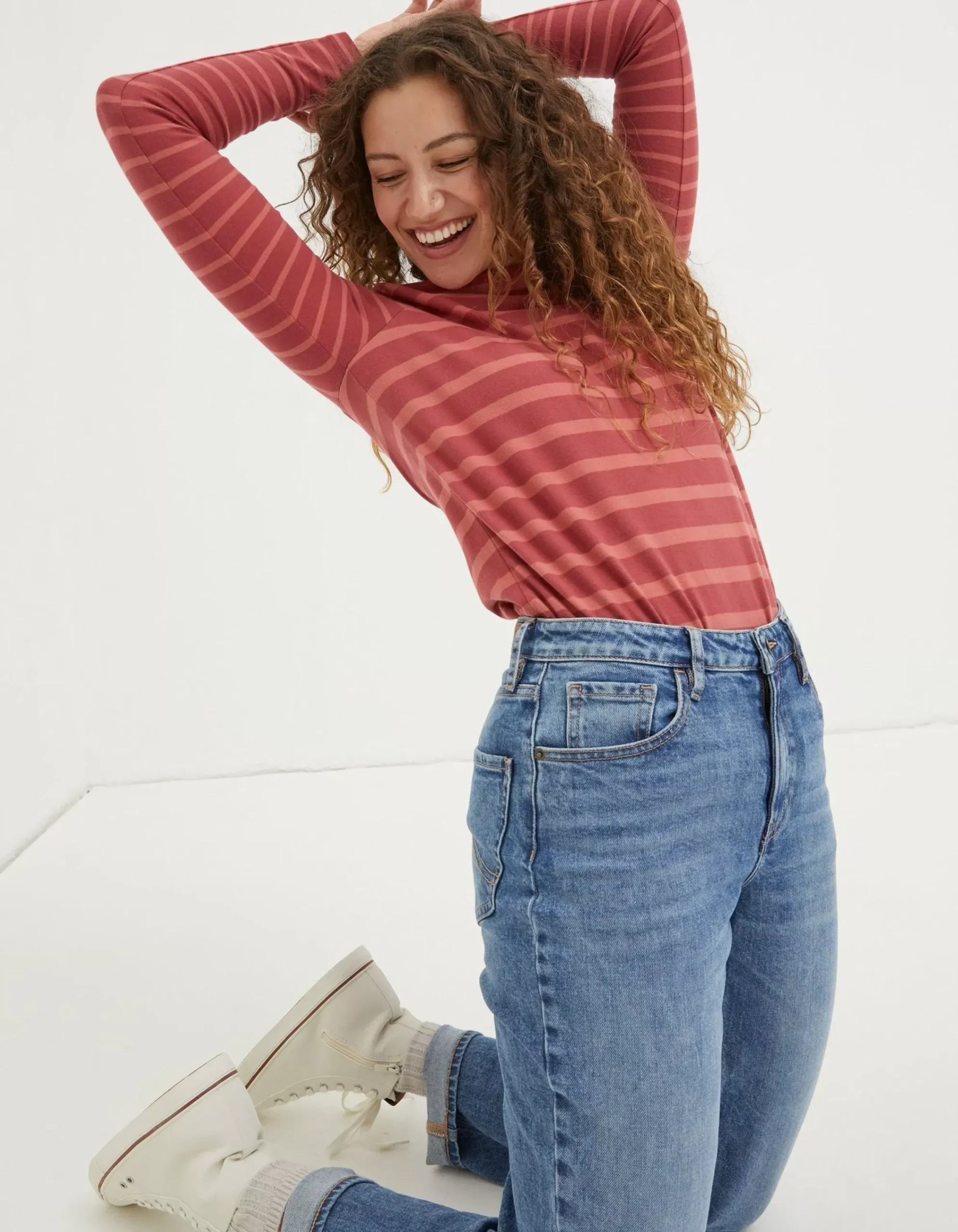 Women FatFace View All|Organic Cotton Breton T Shirt