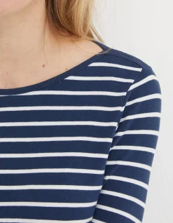 Women FatFace Tops & T-Shirts|Organic Cotton Breton T Shirt