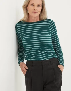 Women FatFace View All|Organic Cotton Breton T Shirt