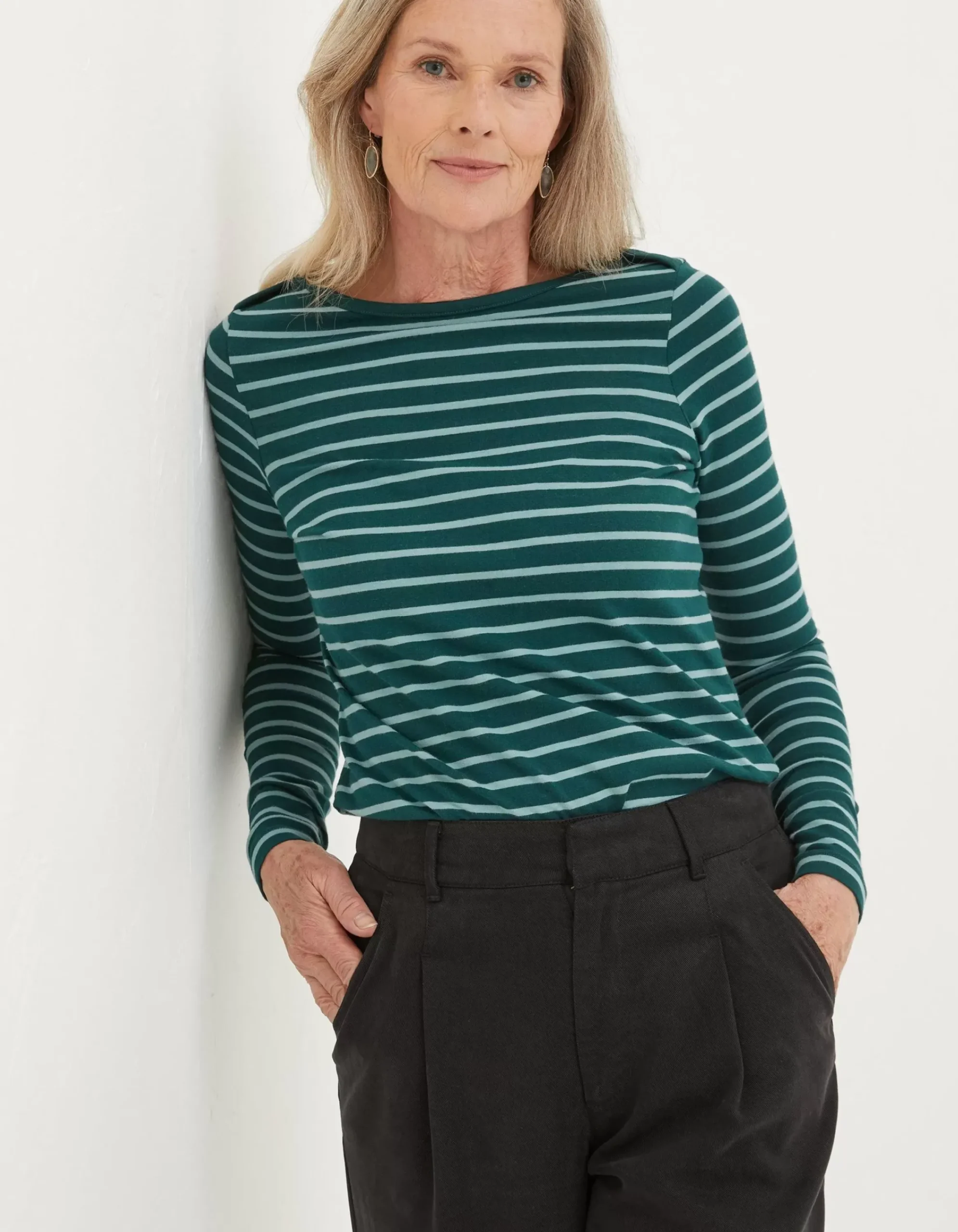 Women FatFace View All|Organic Cotton Breton T Shirt