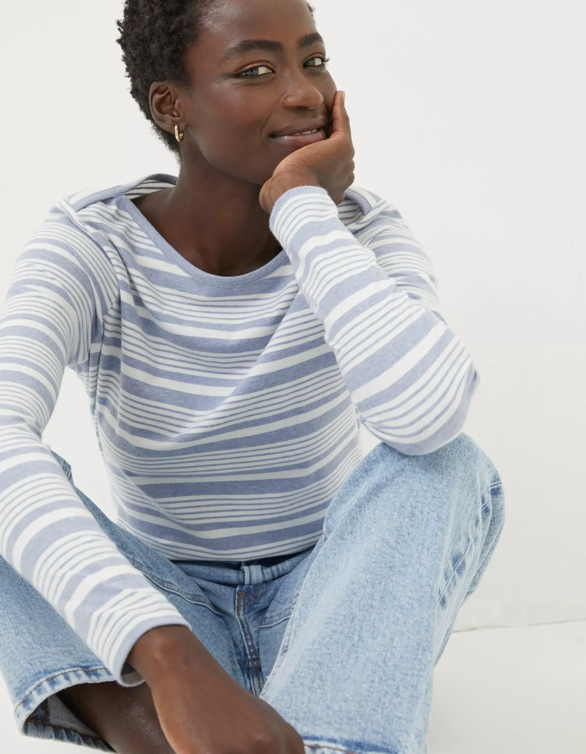 Women FatFace View All|Organic Cotton Breton Top