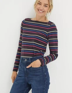 Women FatFace View All|Organic Cotton Breton T-Shirt