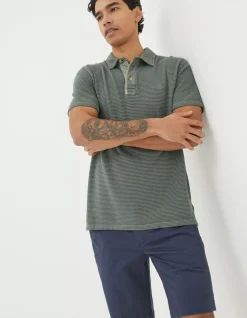 Men FatFace View All|Organic Cotton Fine Stripe Polo