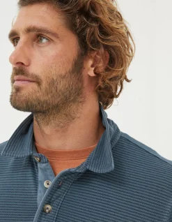 Men FatFace View All|Organic Cotton Fine Stripe Polo