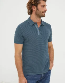 Men FatFace View All|Organic Cotton Fine Stripe Polo