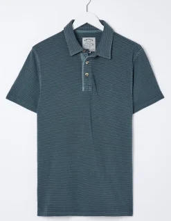 Men FatFace View All|Organic Cotton Fine Stripe Polo