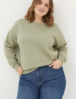 Women FatFace Sweatshirts & Hoodies|Organic Cotton Georgia Crew Sweatshirt