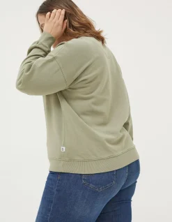 Women FatFace Sweatshirts & Hoodies|Organic Cotton Georgia Crew Sweatshirt