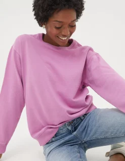 Women FatFace View All|Organic Cotton Georgia Crew Sweatshirt
