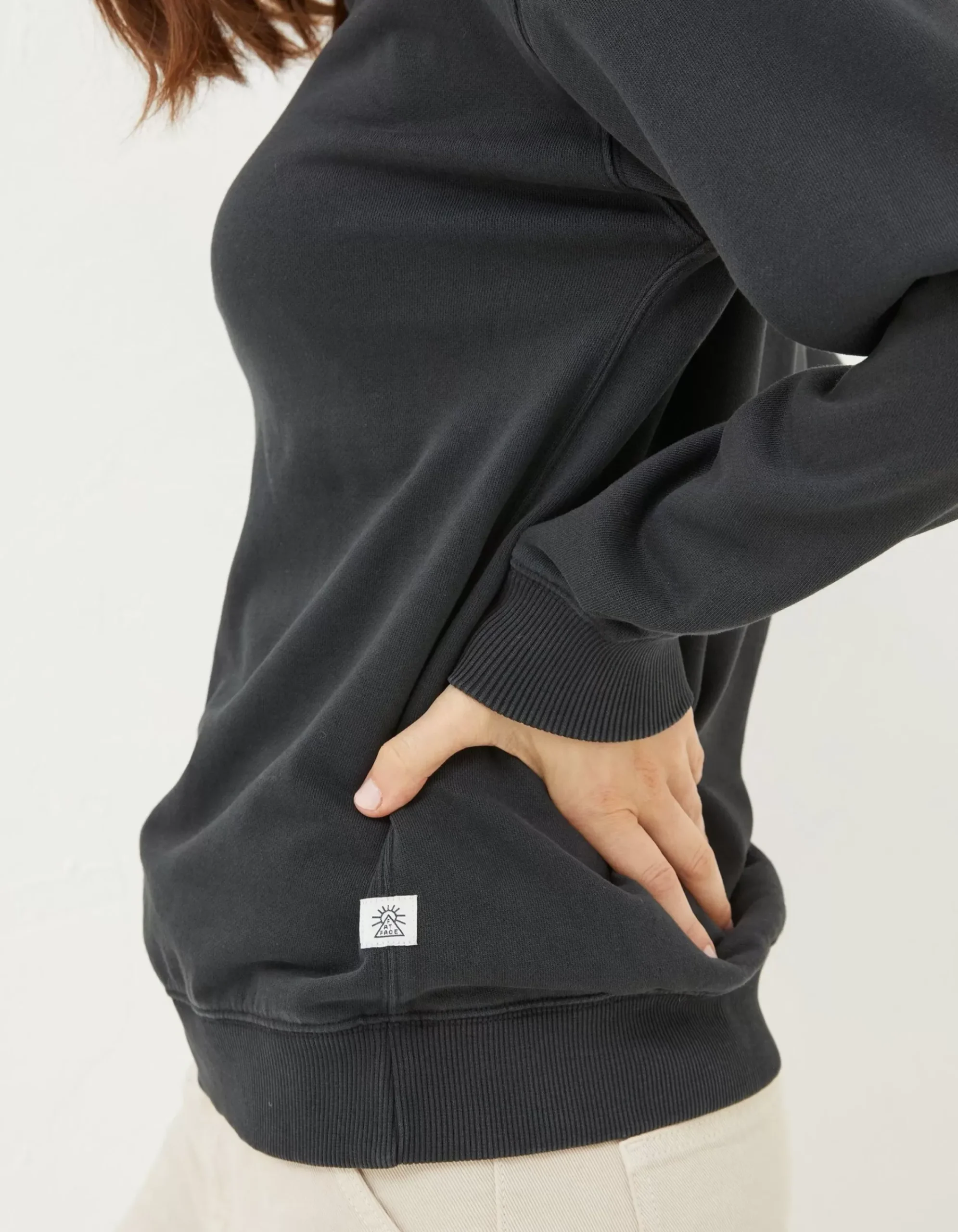 Women FatFace Sweatshirts & Hoodies|Organic Cotton Georgia Crew Sweatshirt