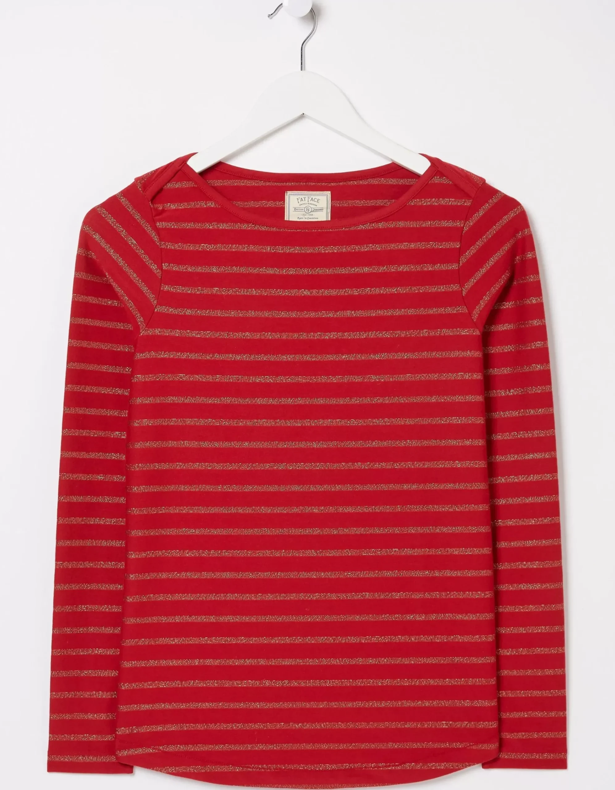 Women FatFace View All|Organic Cotton Glitter Breton