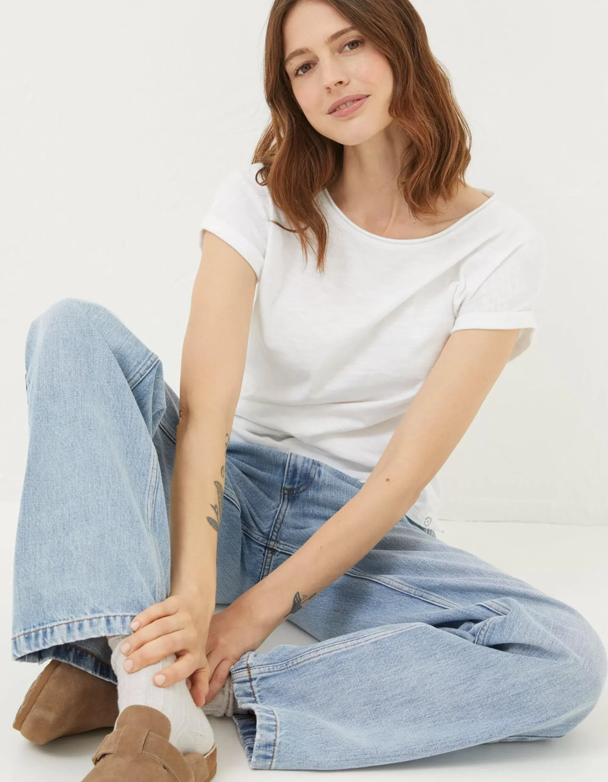 Women FatFace Tops & T-Shirts|Organic Cotton Ivy T Shirt
