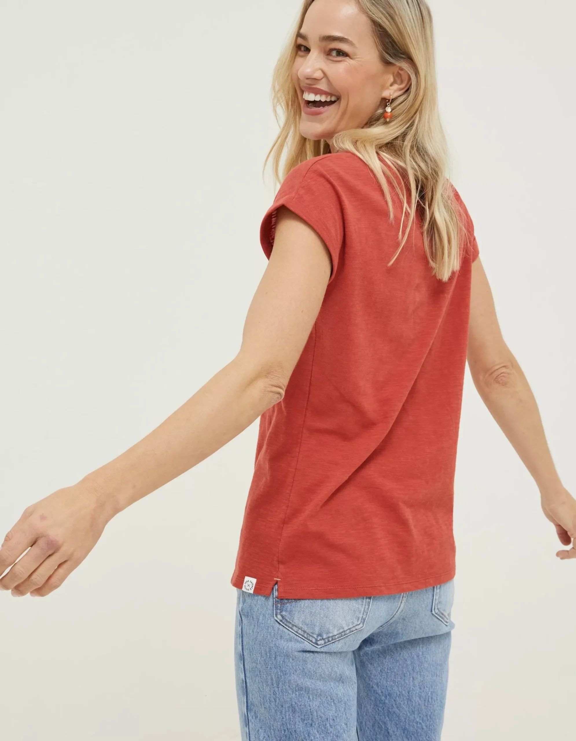 Women FatFace Tops & T-Shirts|Organic Cotton Ivy T Shirt