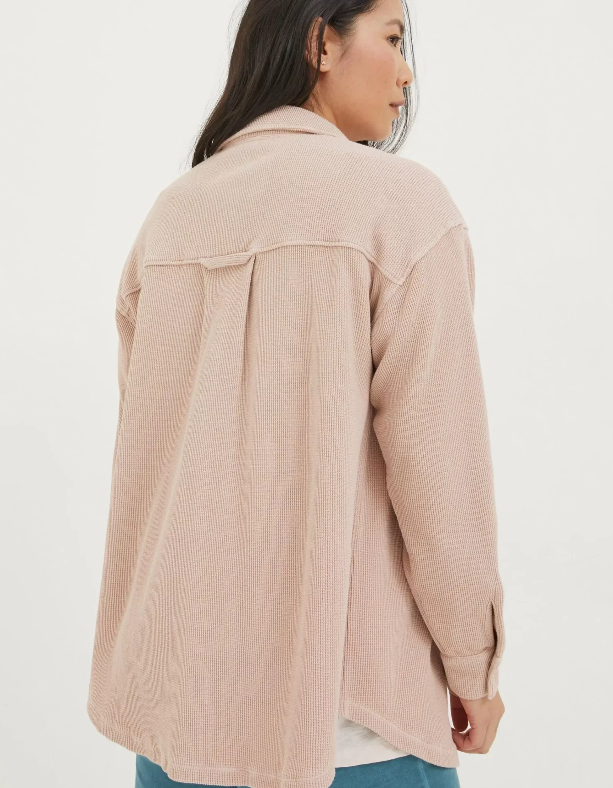 Women FatFace View All|Organic Cotton Liza Waffle Shirt