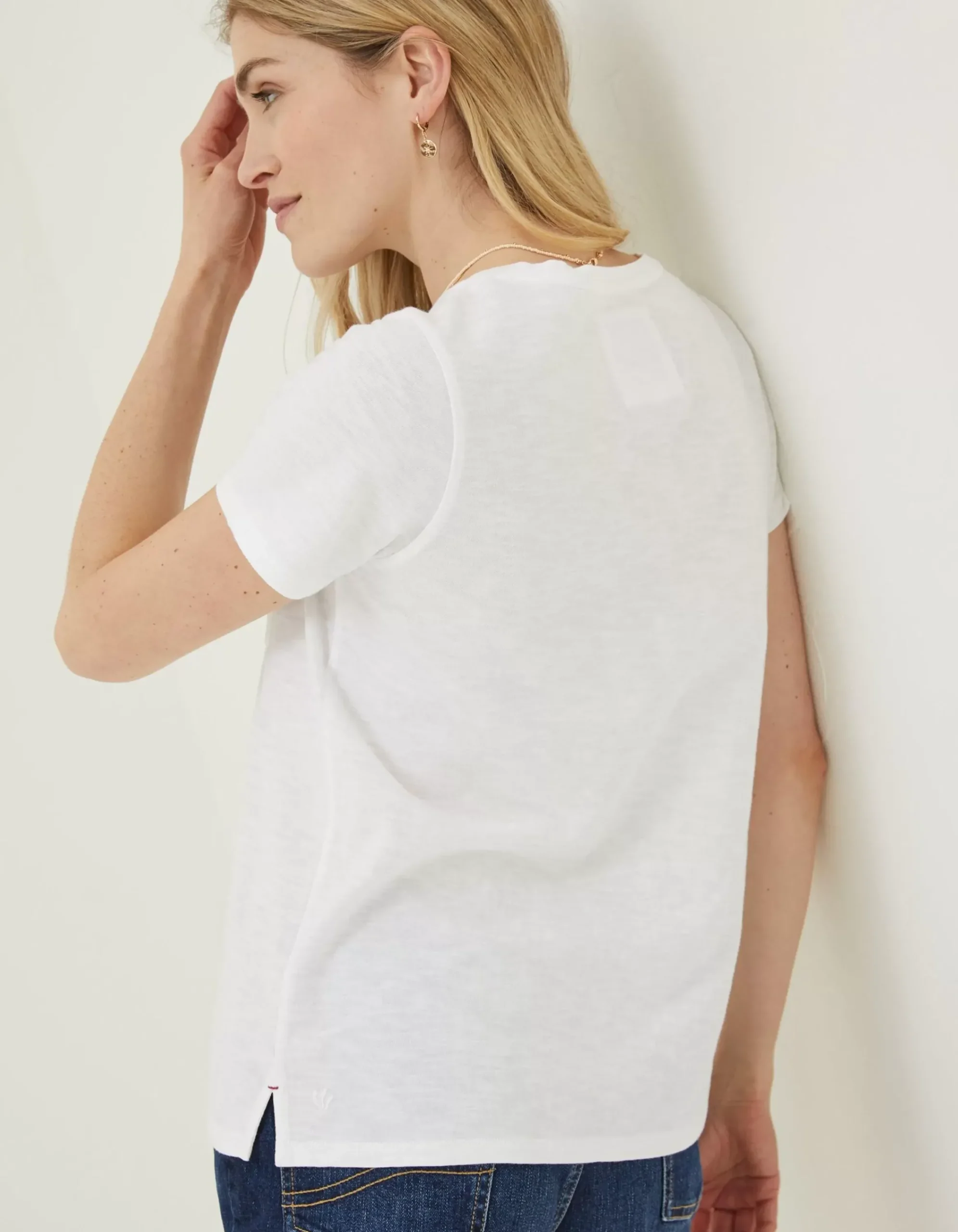 Women FatFace Tops & T-Shirts|Organic Cotton Maggie T-Shirt