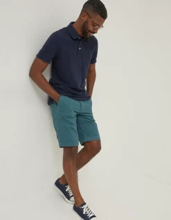 Men FatFace Polo Shirts|Organic Cotton Pique Polo