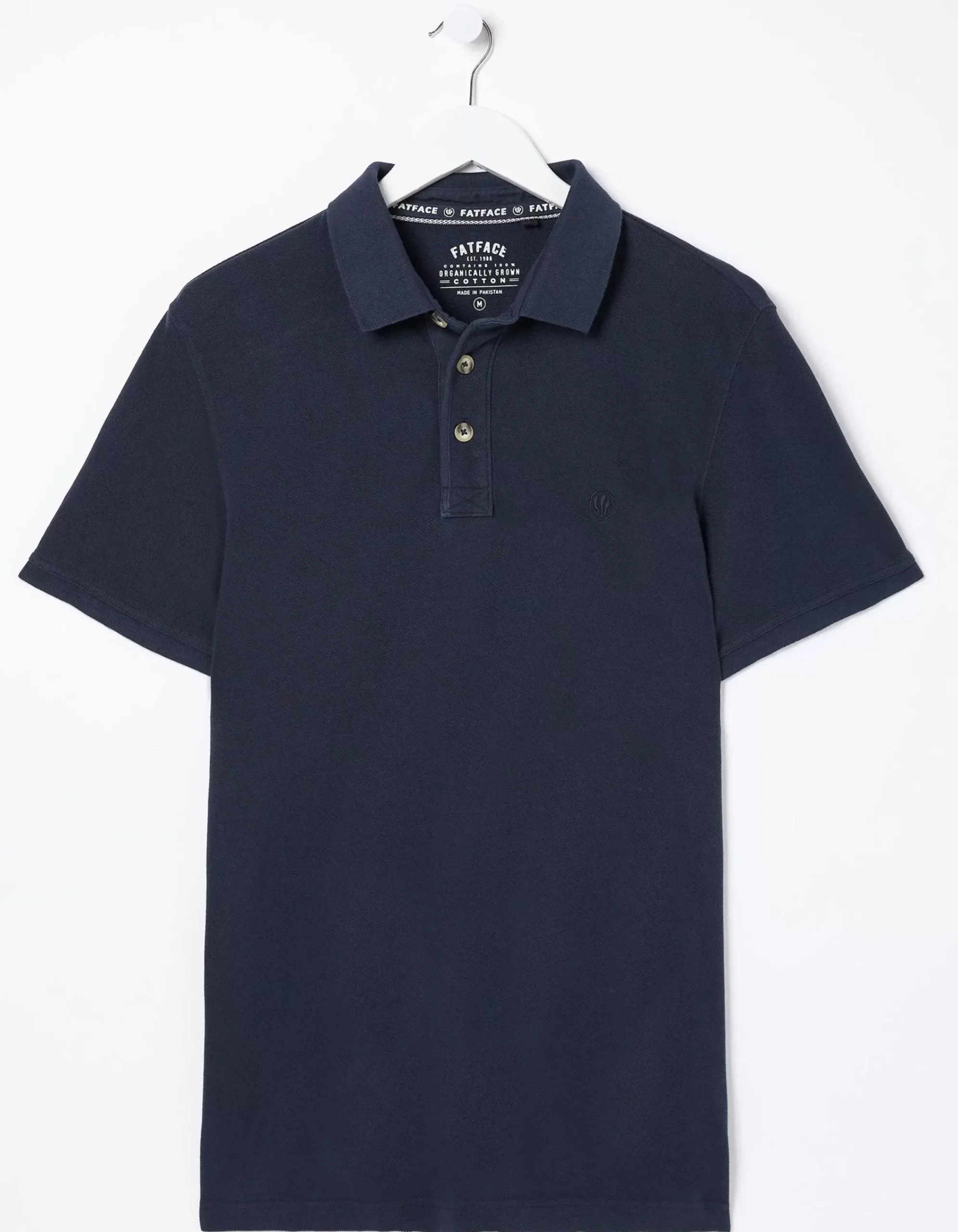 Men FatFace Polo Shirts|Organic Cotton Pique Polo