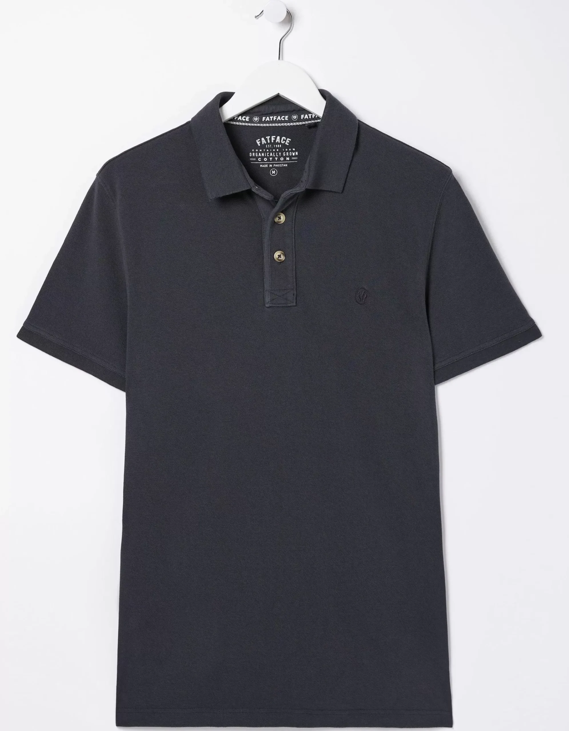 Men FatFace Polo Shirts|Organic Cotton Pique Polo