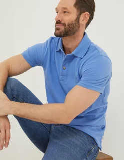 Men FatFace T-Shirts|Organic Cotton Pique Polo