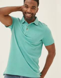 Men FatFace T-Shirts|Organic Cotton Pique Polo