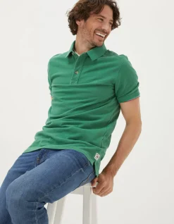 Men FatFace T-Shirts|Organic Cotton Pique Polo