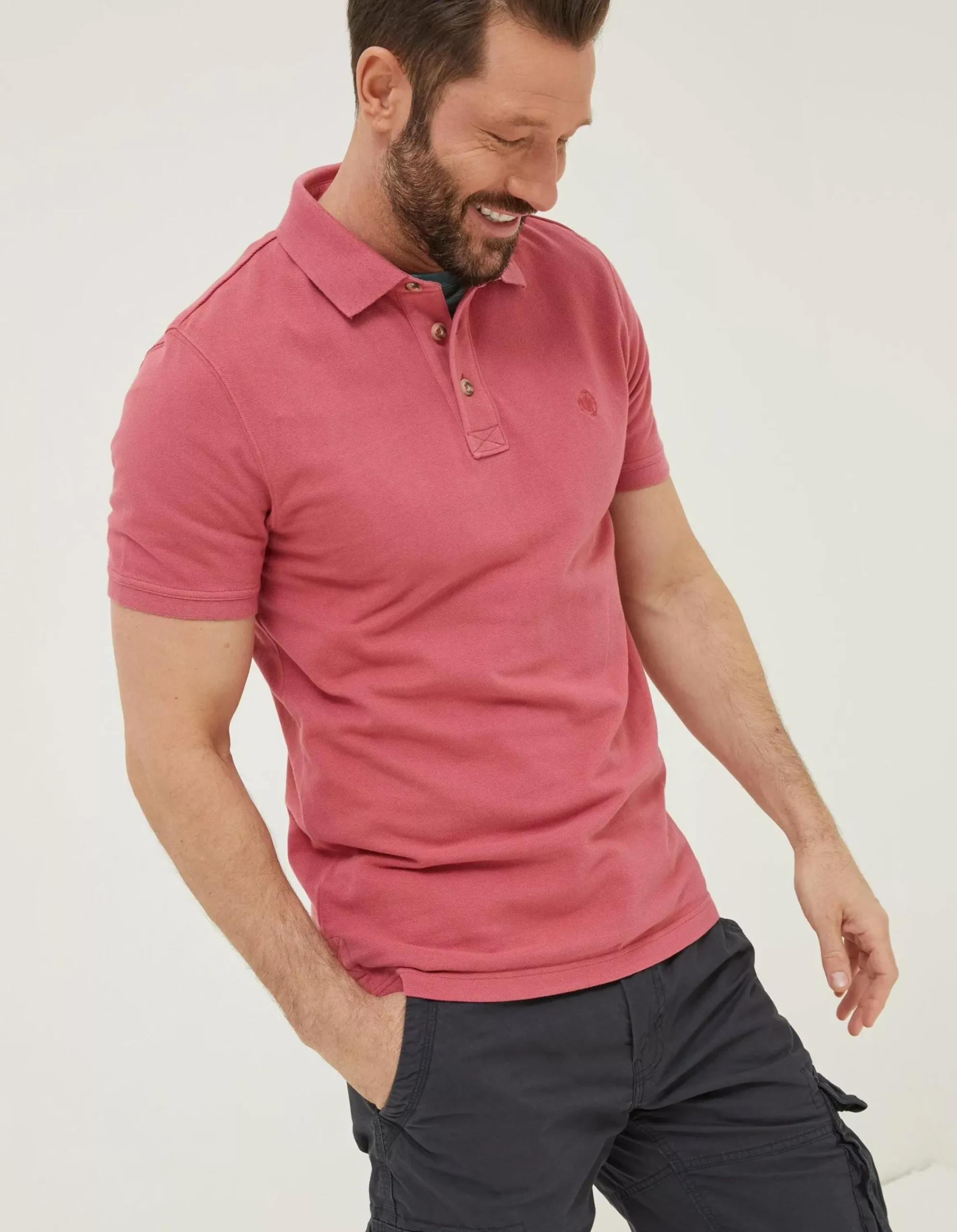 Men FatFace T-Shirts|Organic Cotton Pique Polo