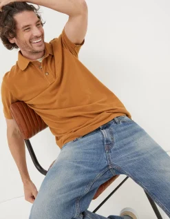 Men FatFace T-Shirts|Organic Cotton Pique Polo