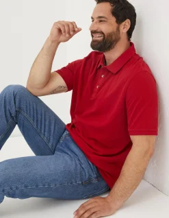 Men FatFace View All|Organic Cotton Pique Polo