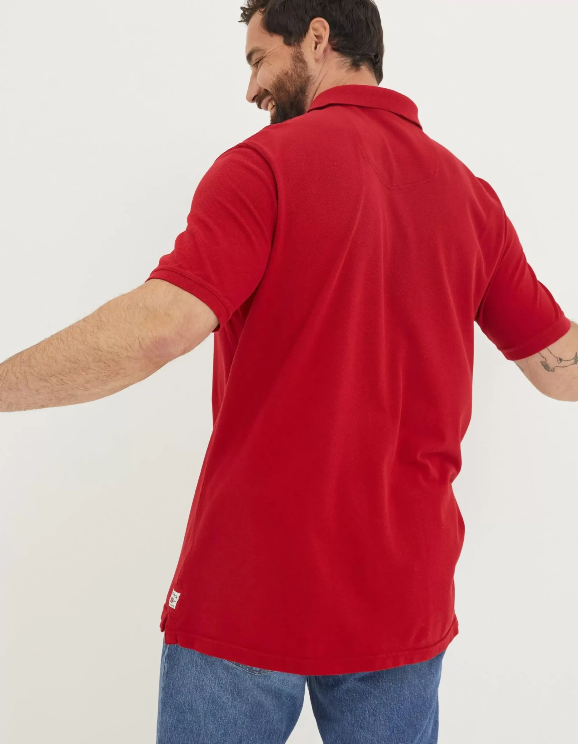 Men FatFace View All|Organic Cotton Pique Polo