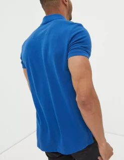 Men FatFace Polo Shirts|Organic Cotton Pique Polo