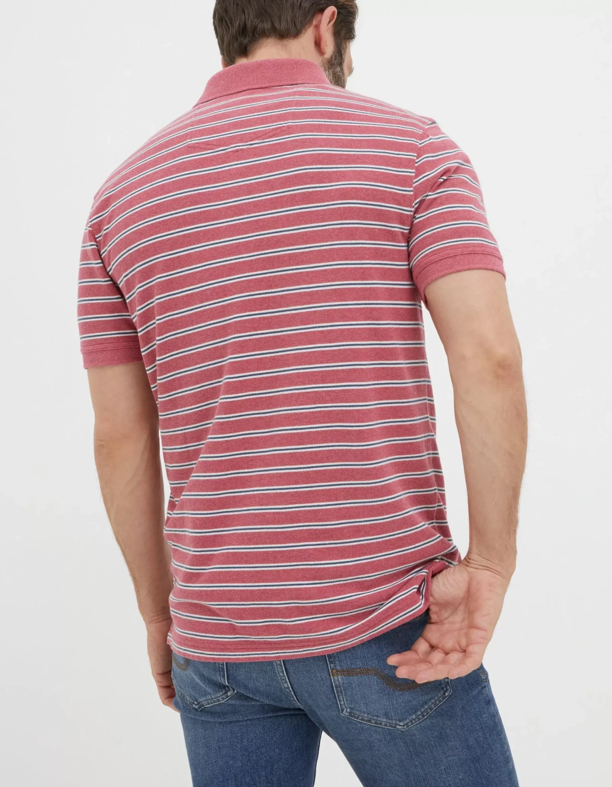 Men FatFace View All|Organic Cotton Stripe Polo
