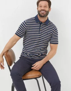 Men FatFace View All|Organic Cotton Stripe Polo