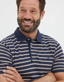 Men FatFace View All|Organic Cotton Stripe Polo