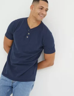 Men FatFace View All|Organic Cotton Woodside Slub Henley