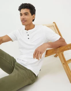 Men FatFace View All|Organic Cotton Woodside Slub Henley