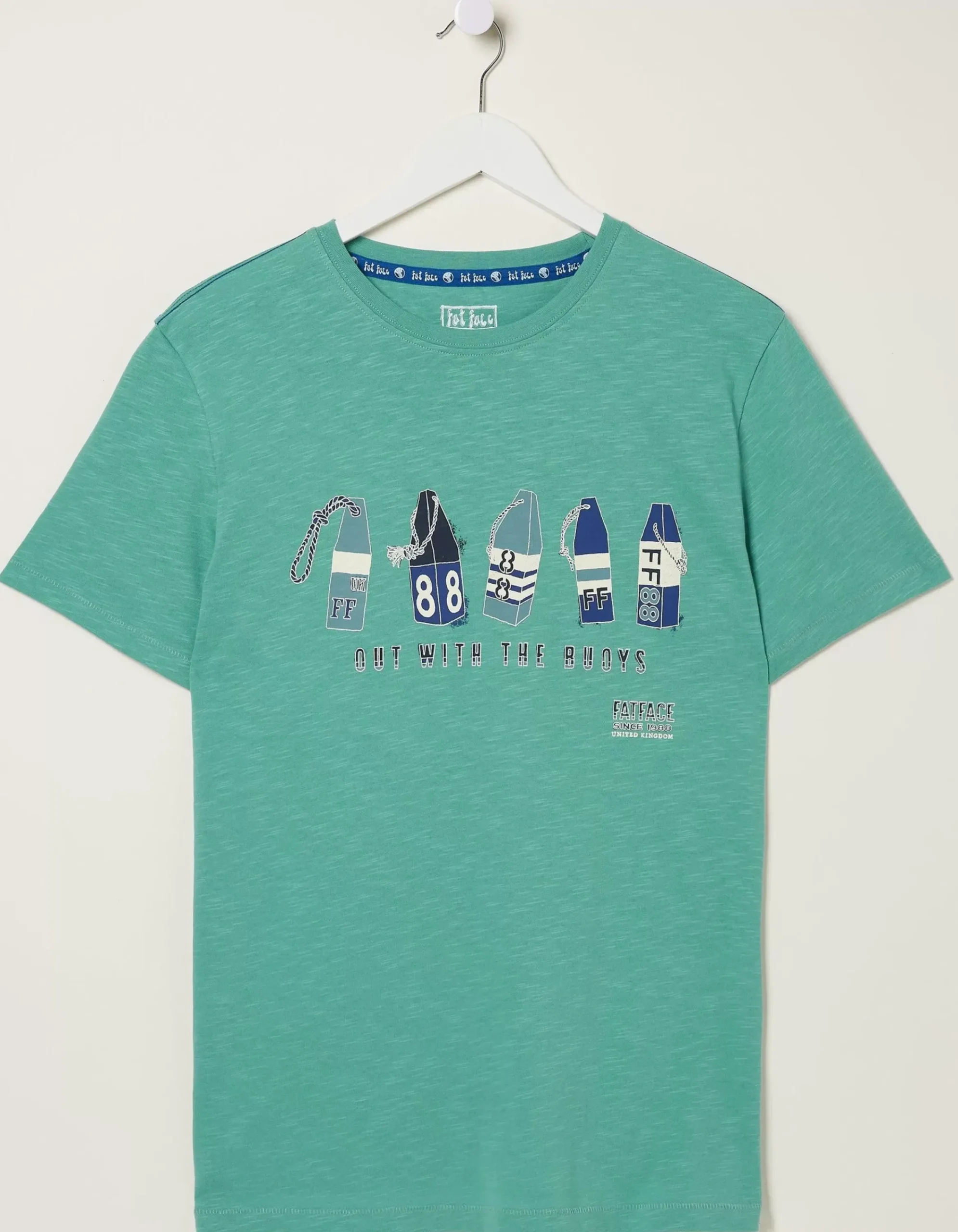 Men FatFace T-Shirts|Out With The Buoys T Shirt