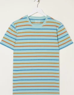 Men FatFace T-Shirts|Overdye Stripe T-Shirt