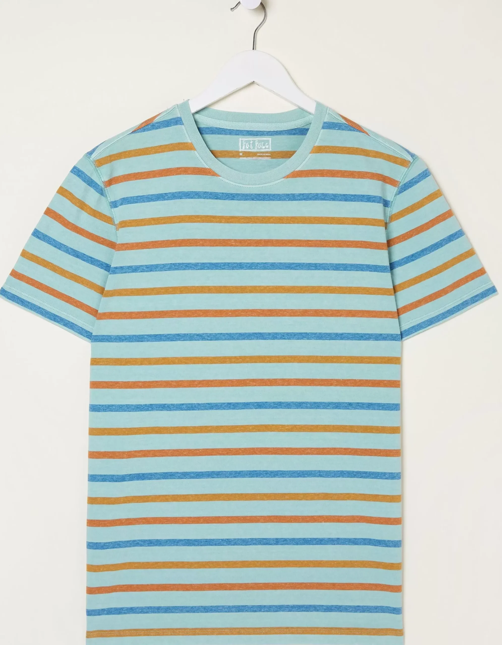 Men FatFace T-Shirts|Overdye Stripe T-Shirt