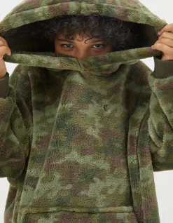 Boys FatFace View All|Oversized Camo Hoodie