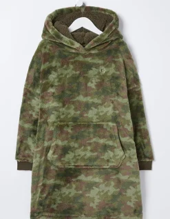 Boys FatFace View All|Oversized Camo Hoodie