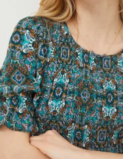 Women FatFace Dresses|Pacey Mirrored Floral Dress