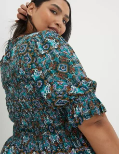 Women FatFace Dresses|Pacey Mirrored Floral Dress